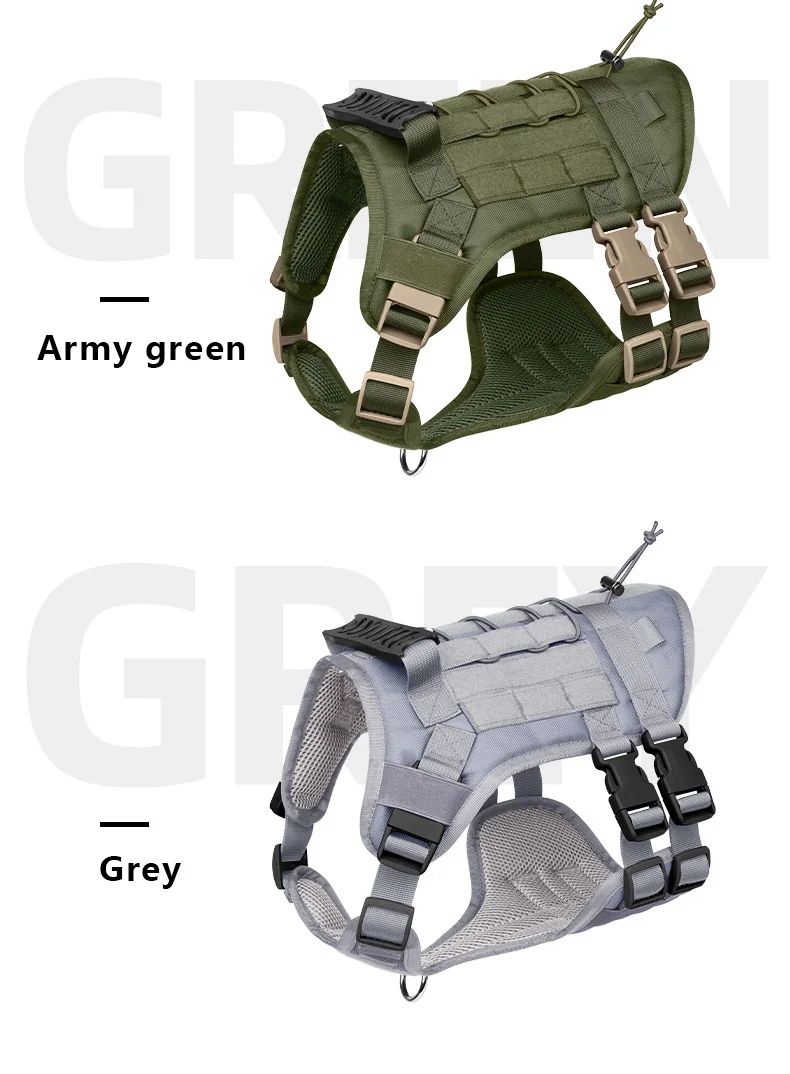 Tactical Nylon Dog Harness Vest Adjustable Breathable product detail 5