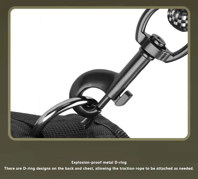 Tactical Nylon Dog Harness Vest Adjustable Breathable product detail 7