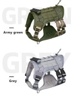 Tactical Nylon Dog Harness Vest Adjustable Breathable gallery 11