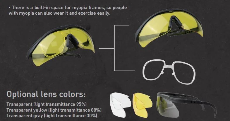 Tactical Professional Protective Polarized Glasses-Shooting product detail 1