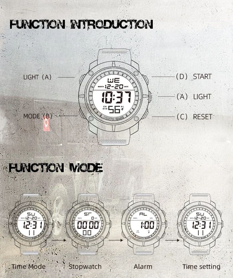 Tan-K Men Digital Chronograph Smart Sports Outdoor product detail 4