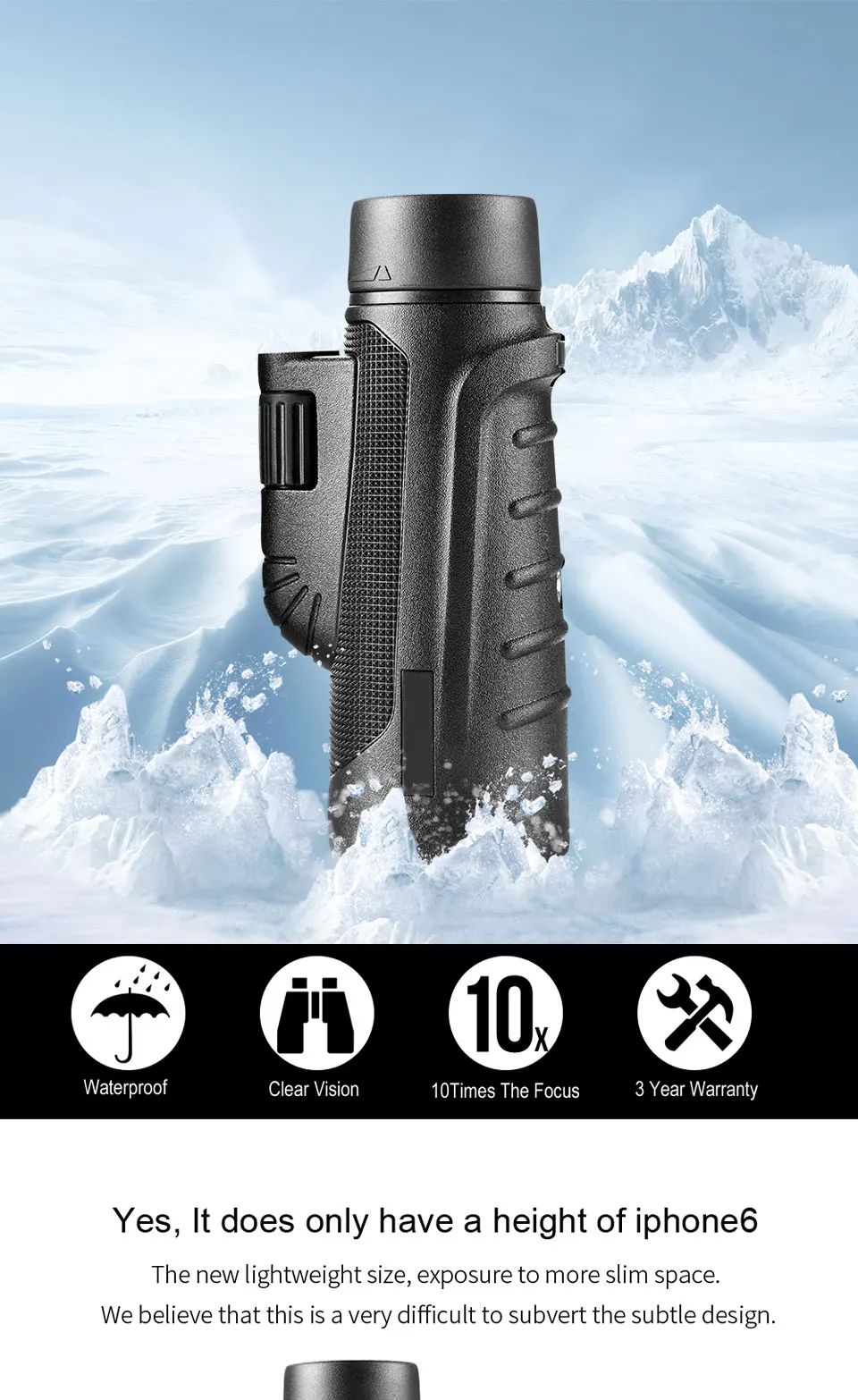 Thermal Monocular 10x42 Hd Digital Wide Angle Vision product detail 1