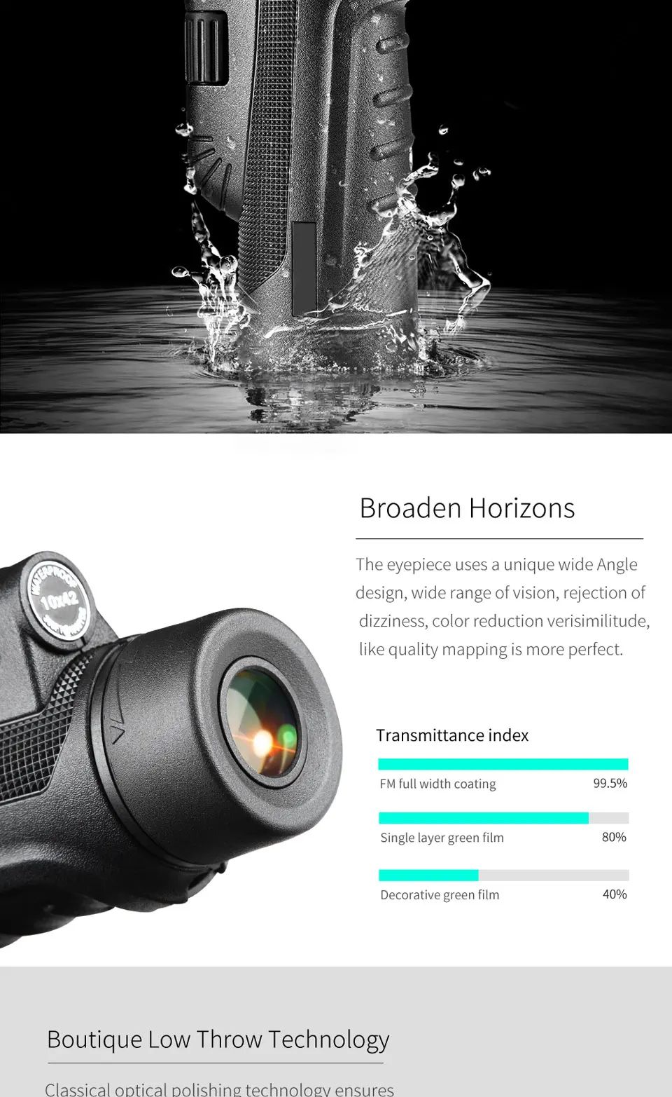 Thermal Monocular 10x42 Hd Digital Wide Angle Vision product detail 4