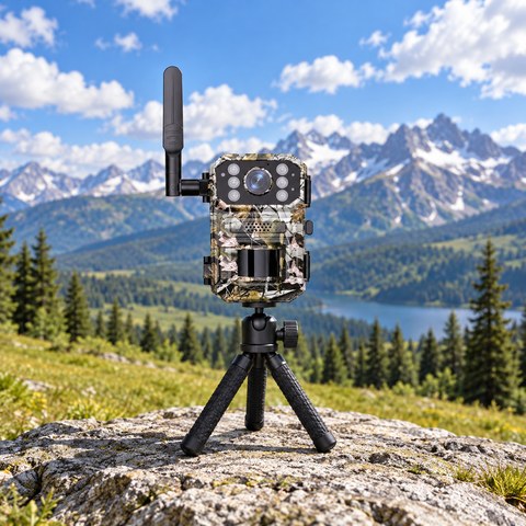 Time-Lapse Cameras equipment in a relevant outdoor setting