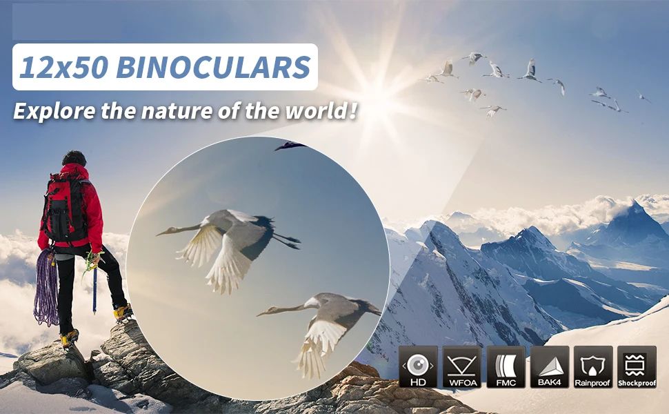 Top Quality 12x50 Outdoor High-definition Clear Durable product detail 1