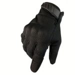 Touch Screen Impact Gloves Leather Summer Cycling SKI gallery 05