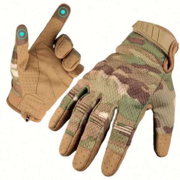 Touch Screen Impact Gloves Leather Summer Cycling SKI main