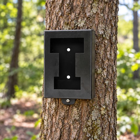 Trail Camera Security Boxes equipment in a relevant outdoor setting