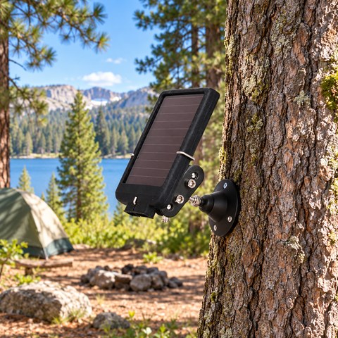 Trail Camera Solar Panels equipment in a relevant outdoor setting