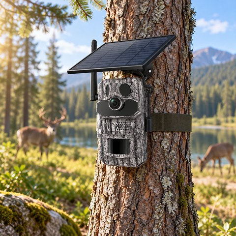 Trail Cameras equipment in a relevant outdoor setting