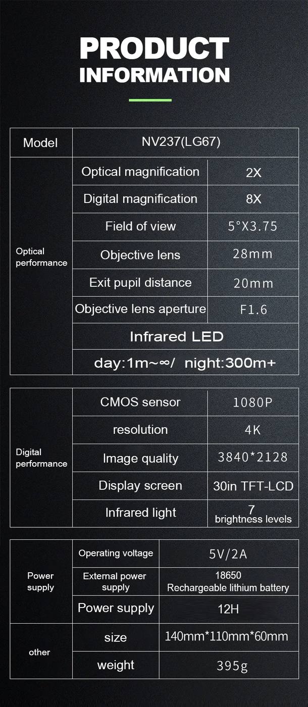Tristar Thermal Binocular With 3.0inl Tft Lcd Display product detail 10
