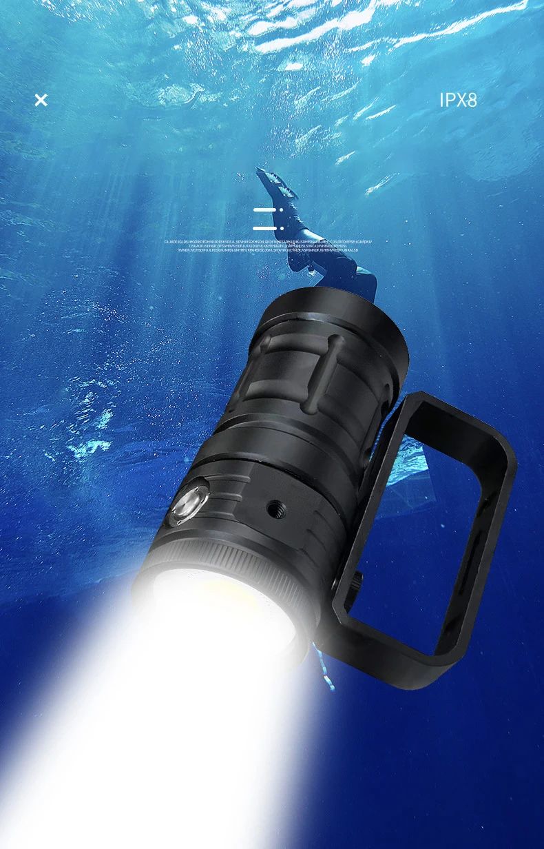 USB Rechargeable Underwater Searchlight Built in Battery product detail 2