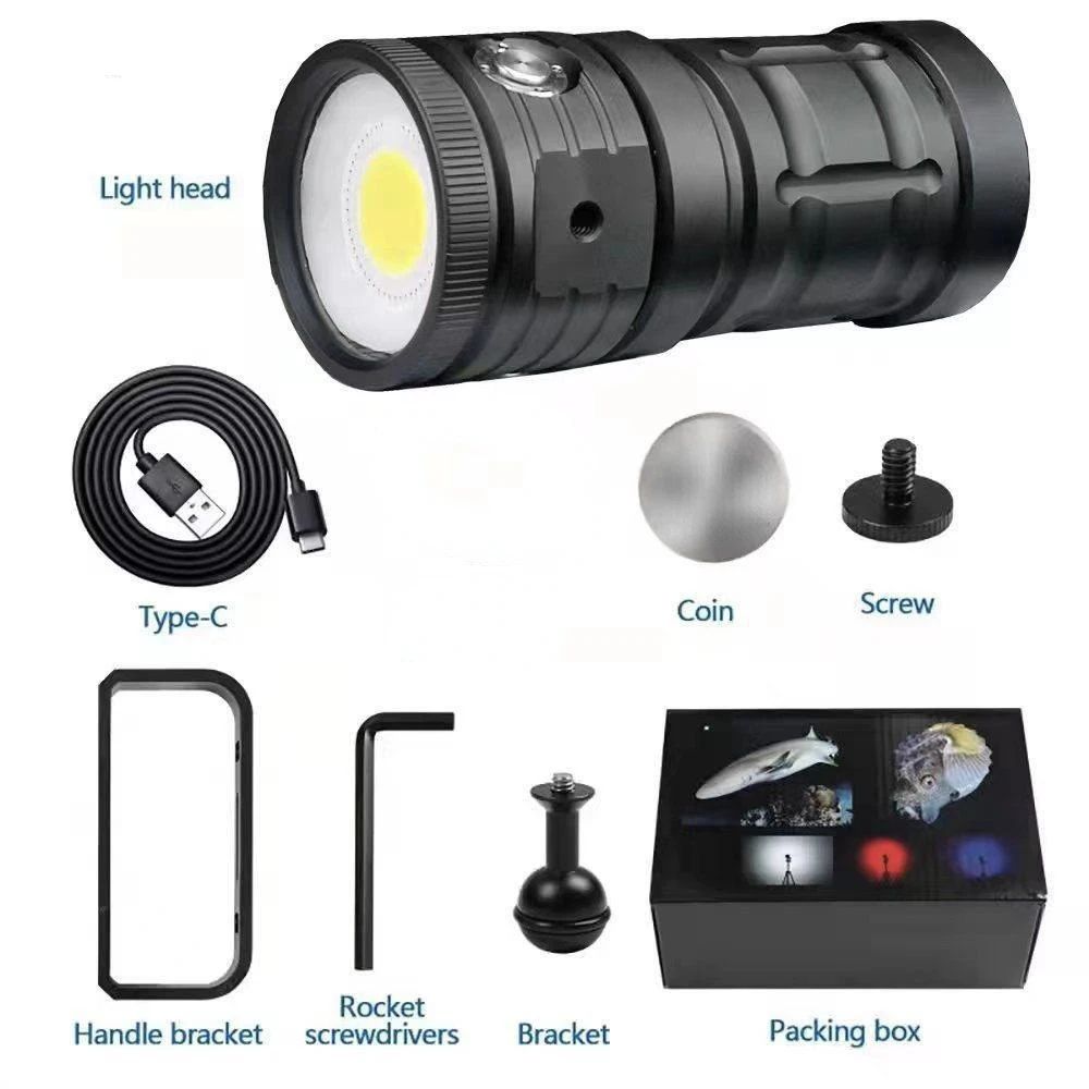 USB Rechargeable Underwater Searchlight Built in Battery product detail 20