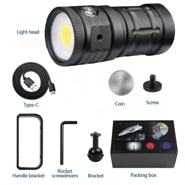 USB Rechargeable Underwater Searchlight Built in Battery main