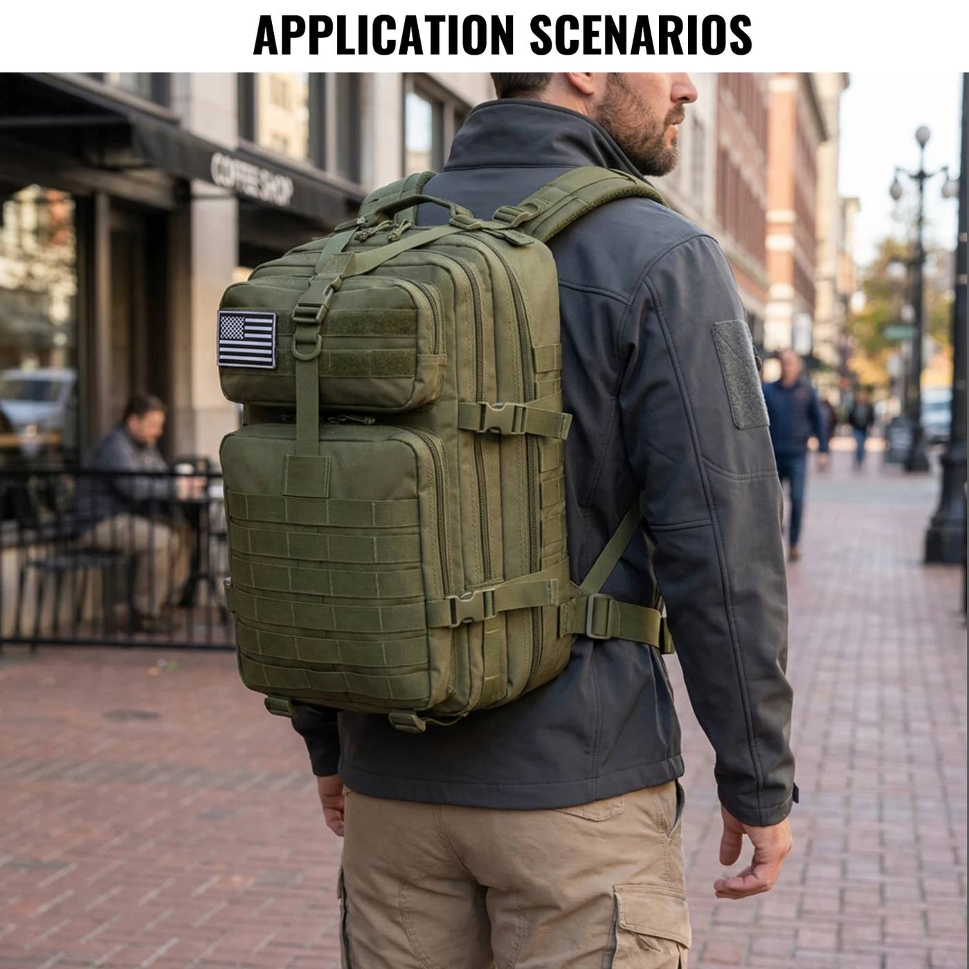 Waterproof Lightweight EDC Daypack Outdoor Adjustable 45L product detail 7
