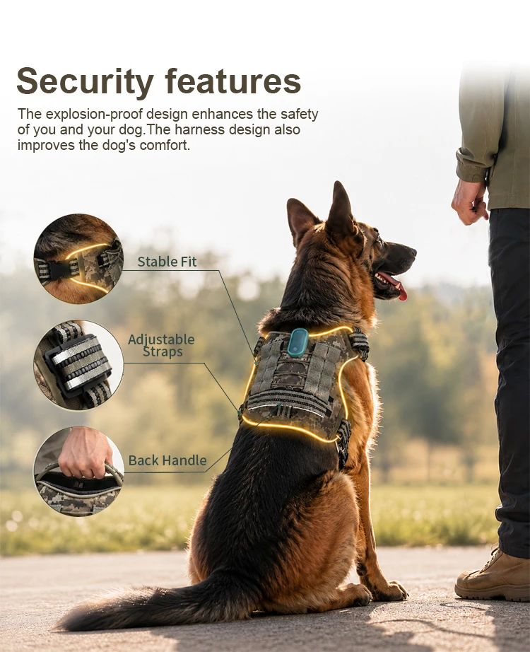 Waterproof Reflective Glowing Soft Nylon Fabric Comfort Fit product detail 6