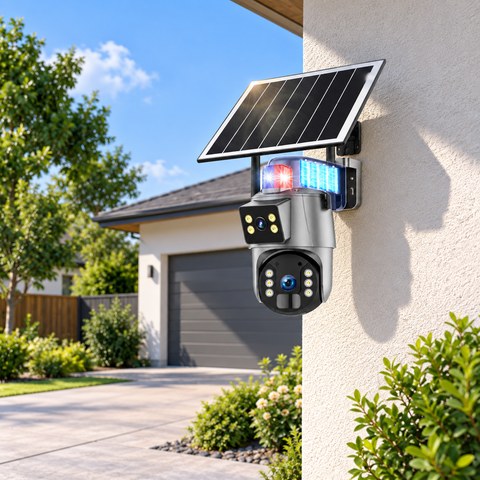Wi-Fi Outdoor Security Cameras equipment in a relevant outdoor setting