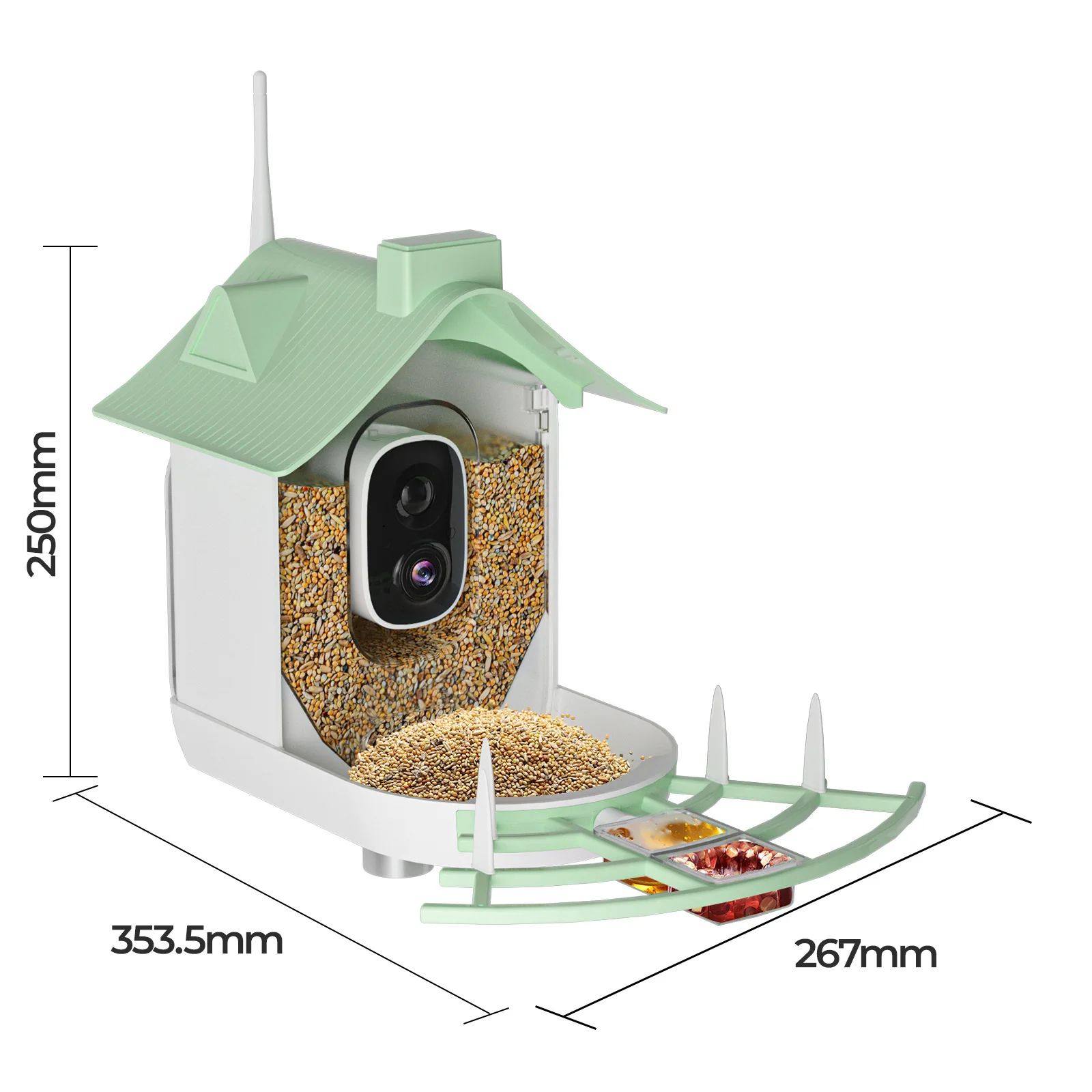 Wifi-Enabled Solar Bird Feeder High Definition 1080p Camera product detail 2