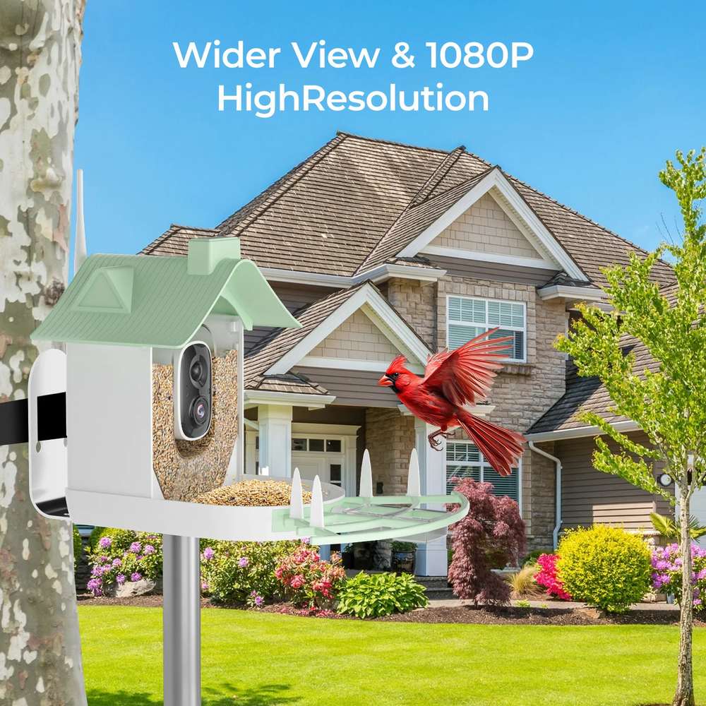 Wifi-Enabled Solar Bird Feeder High Definition 1080p Camera product detail 3