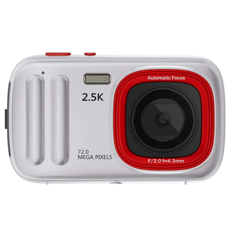 xj04-2-5k-digital-camera-72mp-16x-digital-zoom-autofocus-video-vlogging-camera-with-2-4-inch-screen-silver-for-travel-and-everyday-photography-main 5K Digital Camera main product image