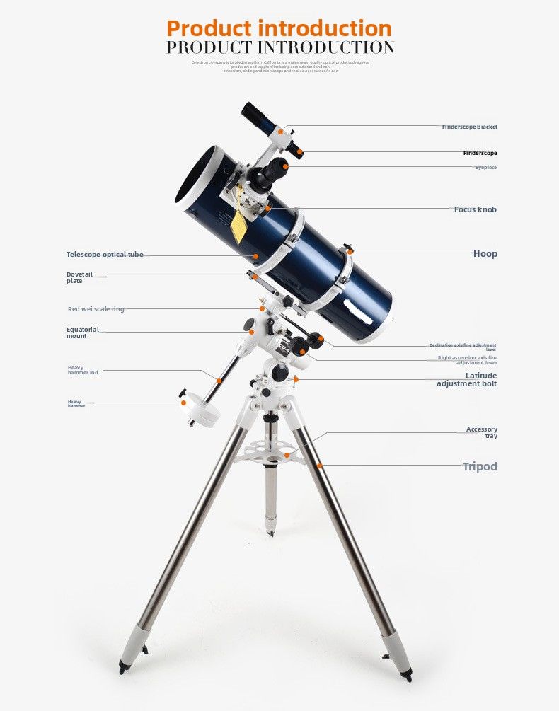 XLT150 150mm Astronomical Telescope Multi-Coated 8 Field product detail 5