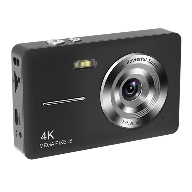 z17-hd-digital-camera-ultra-thin-retro-portable-student-ccd-compact-camera-no-memory-card-black-for-travel-and-everyday-photography-main HD Digital Camera main product image