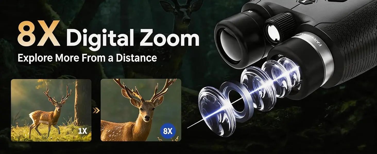 Z8102 4K HD 40MP Night Vision Glasses 3000mAh product detail 4
