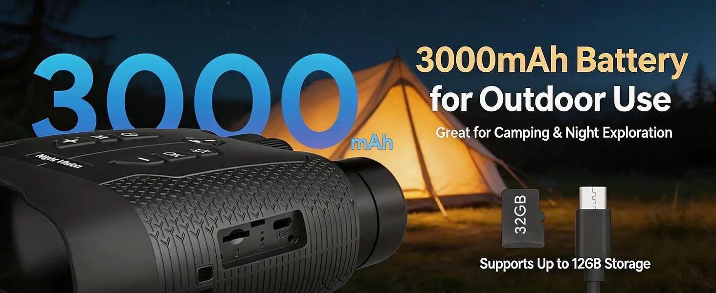 Z8102 4K HD 40MP Night Vision Glasses 3000mAh product detail 5