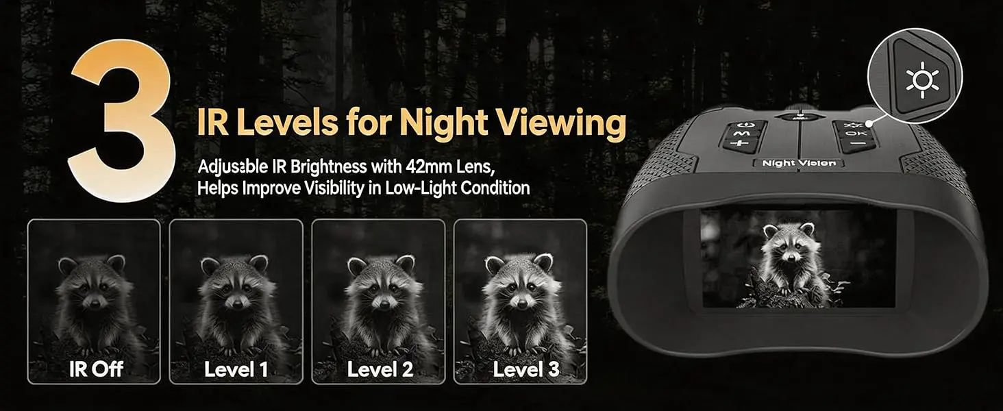 Z8102 4K HD 40MP Night Vision Glasses 3000mAh product detail 7