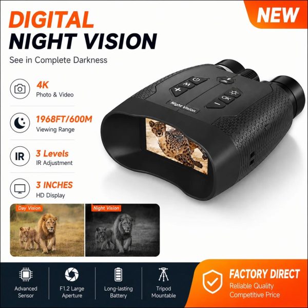 Z8102 4K HD 40MP Night Vision Glasses 3000mAh main