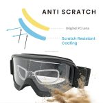 Z87+ Certified TPU frame anti-fog ballistic goggles for gallery 03