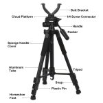 1.5M Foldable V-Shaped Rotating Tripod Durable Aluminum gallery 03