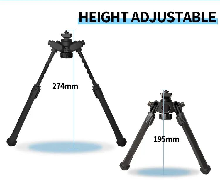 20mm Black Lightweight Tactical Tripod with Aluminum Alloy product detail 3