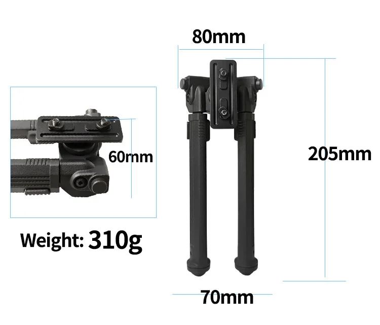 20mm Black Lightweight Tactical Tripod with Aluminum Alloy product detail 7