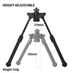 20mm Black Lightweight Tactical Tripod with Aluminum Alloy gallery 02