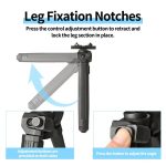 20mm Black Lightweight Tactical Tripod with Aluminum Alloy gallery 03