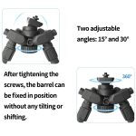 20mm Black Lightweight Tactical Tripod with Aluminum Alloy gallery 04
