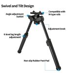 20mm Black Lightweight Tactical Tripod with Aluminum Alloy gallery 06
