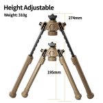 20mm Black MLok Tactical MGP Tripod Aluminum Alloy gallery 07