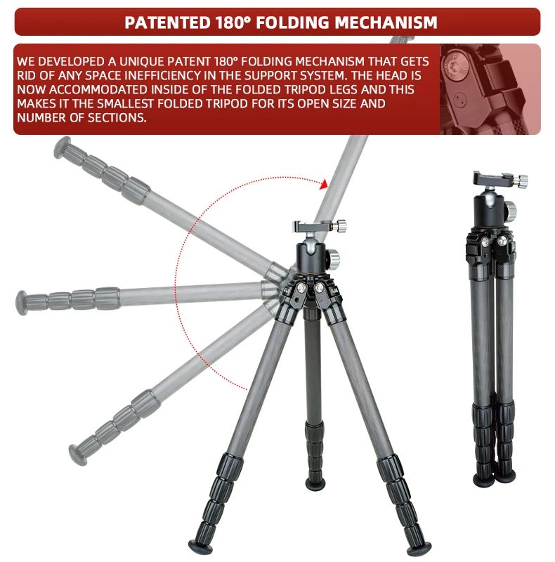 Acceptable Camouflage Carbon Fiber Tripod product detail 11