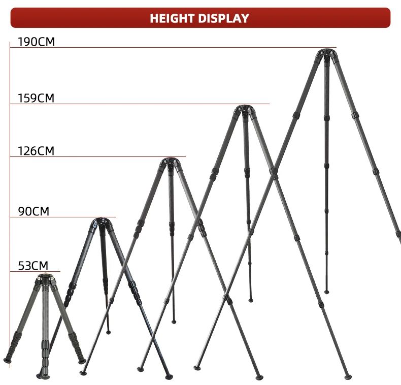 Acceptable Camouflage Carbon Fiber Tripod product detail 15