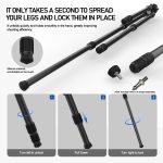 Aluminum Alloy PRS Shooting Tripod Hunting Crossbow Rest gallery 03