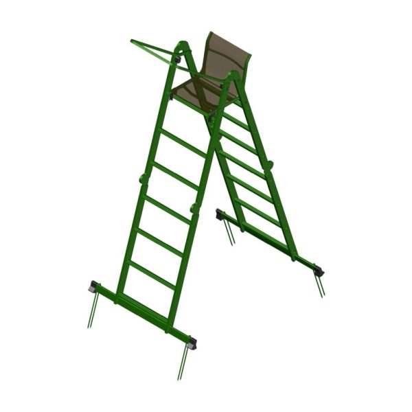 Aluminum Hunting Ladder Seat 135KG Load Capacity Folding main