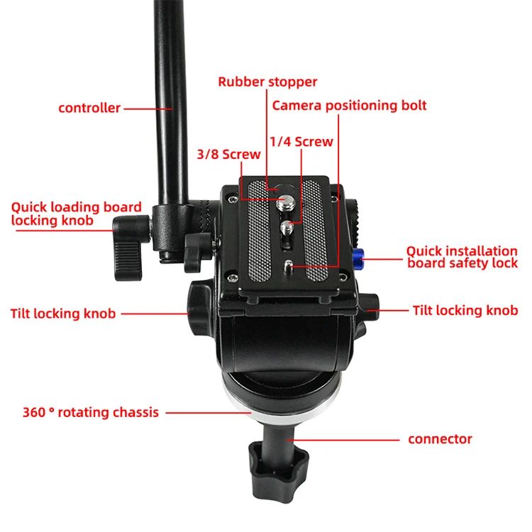 Aluminum Tripod, Durable Frame, Adjustable Legs, Suitable product detail 4