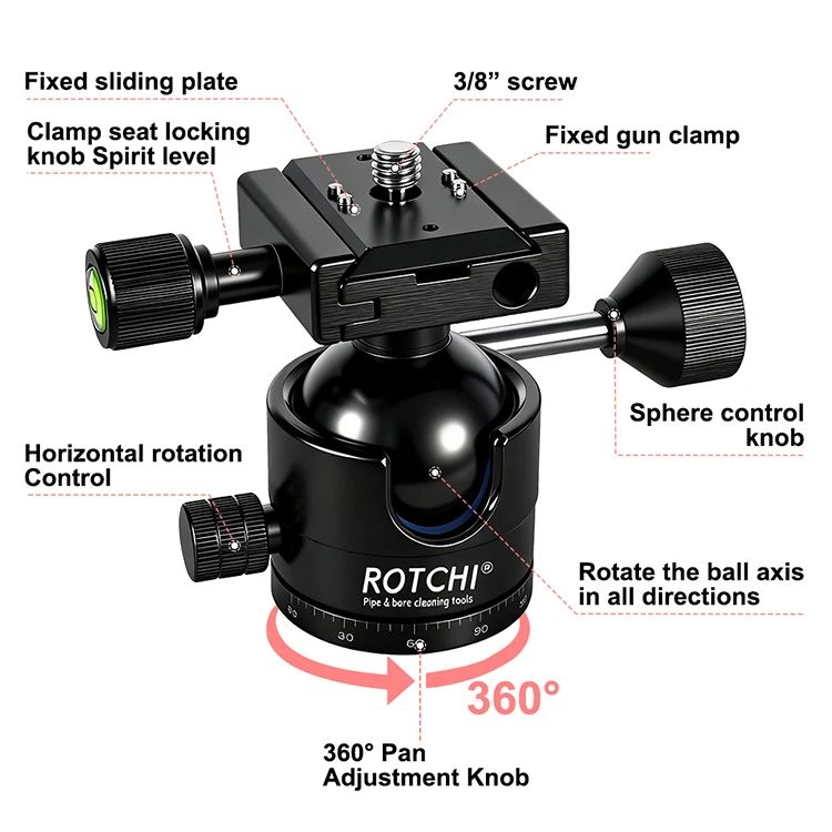 Aluminum Tripod, Durable Gun Mount, Suitable for Hunting, product detail 3