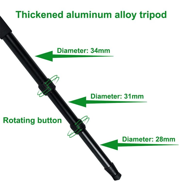 Aluminum Tripod, Durable Gun Mount, Suitable for Hunting, product detail 4