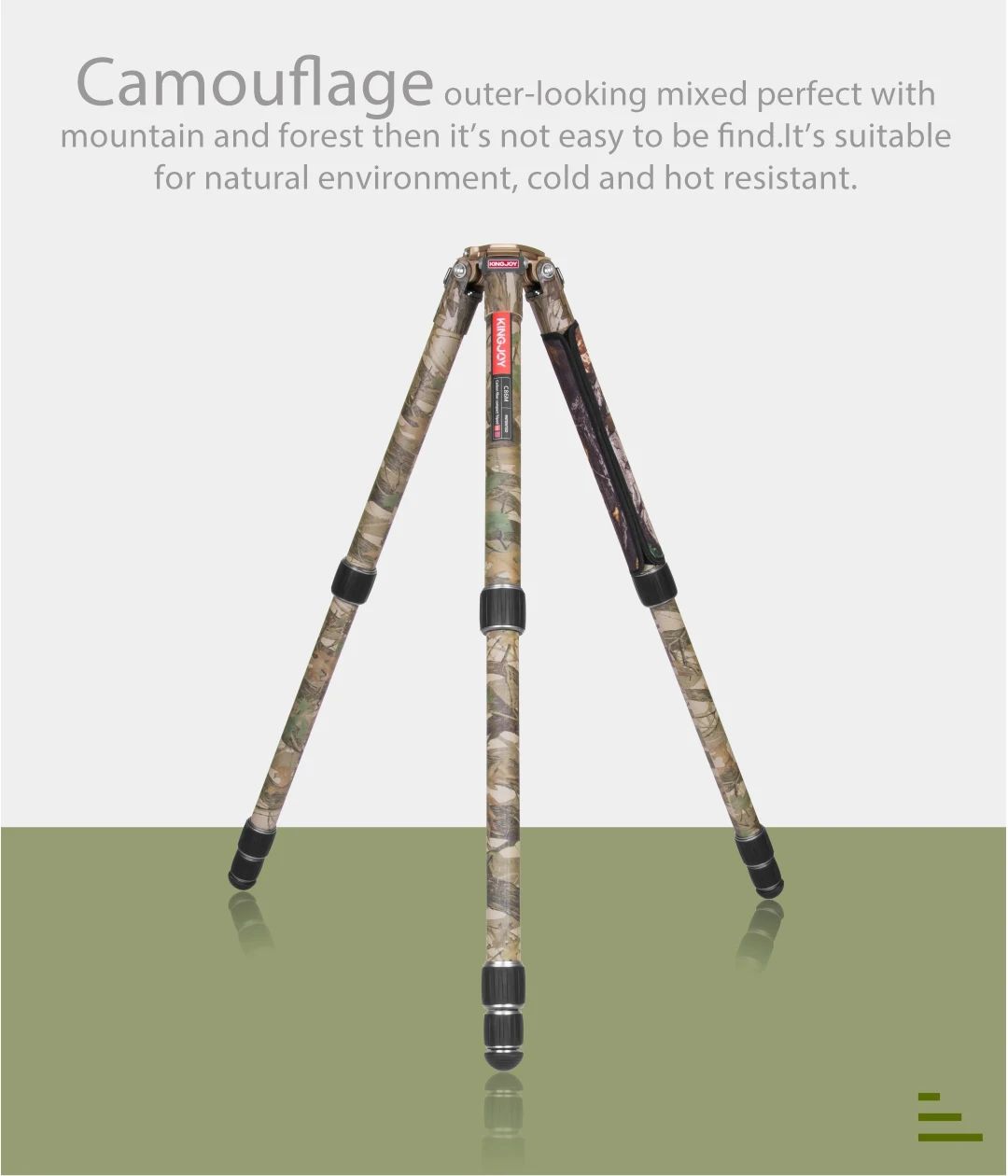 C86M Portable Camouflage Camera Tripod with Fuild Head product detail 2