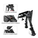 Carbon Fiber Hunting Tripod with Adapter Portable 6 gallery 05
