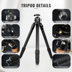 Carbon Fiber PRS Tripod for Outdoor Hunting with gallery 03
