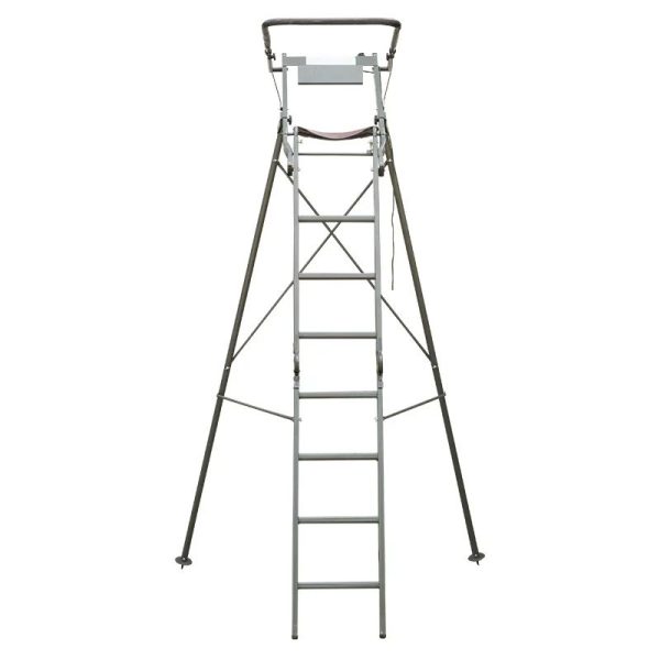 Foldable Aluminum Deer Hunting Tripod Ladder Stand Outdoor main